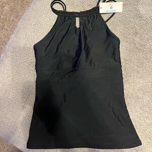 Black swim tankini